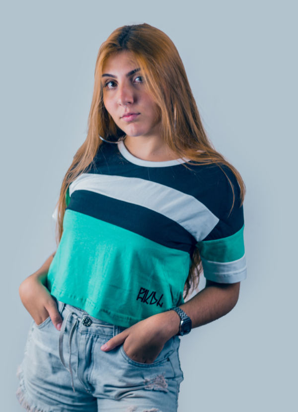 Cropped Striped - Neo Mint